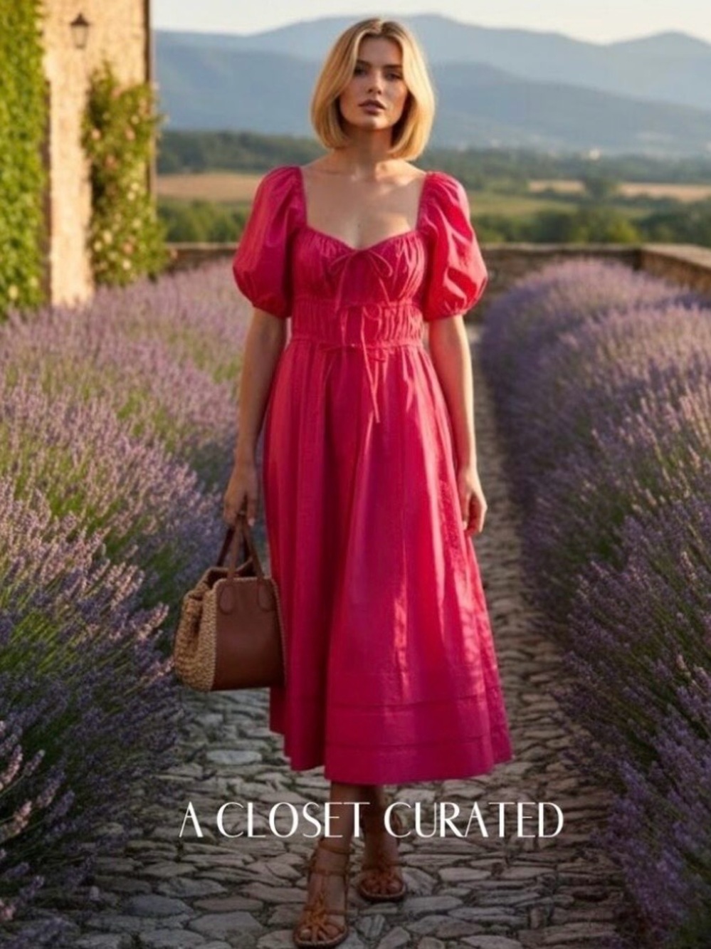 NWT Ulla Johnson Palma Puff Sleeve Dress in Orchid Romantic Pink size 8